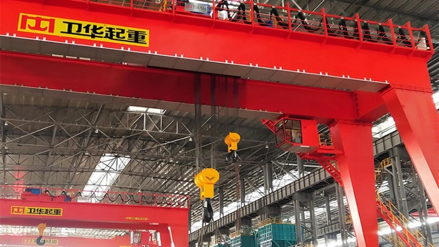Semi Gantry Crane BMG Type - Recommended lifting model for Side workshop passages, edge operation areas and space-saving outdoor working places