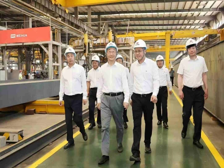 Liu Ning, Secretary of the Henan Provincial Party Committee, visited Weihua for research. Crane Industry News