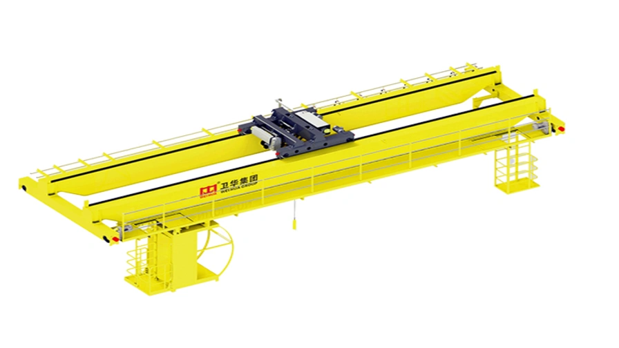 Euro-type double girder overhead crane with electric hoist