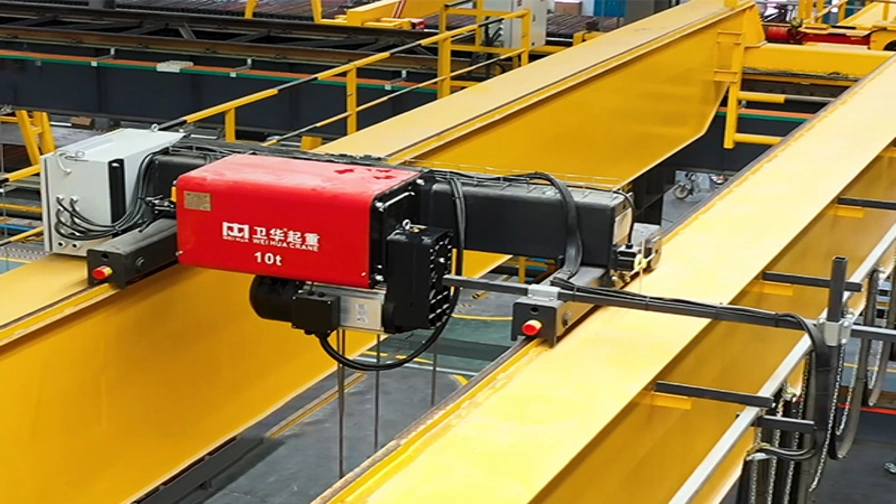 Euro-type double girder overhead crane with electric hoist (2).webp