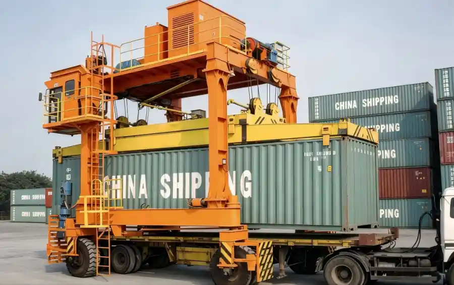 Crane Industry News: Container Straddle Carrier Crane: Flexible Container Handling for Ports and Logistics Yards