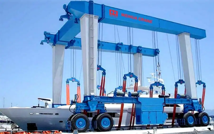 Crane Industry News: Marine Boat Hoist: Safe and Efficient Boat Handling for Marinas and Shipyards